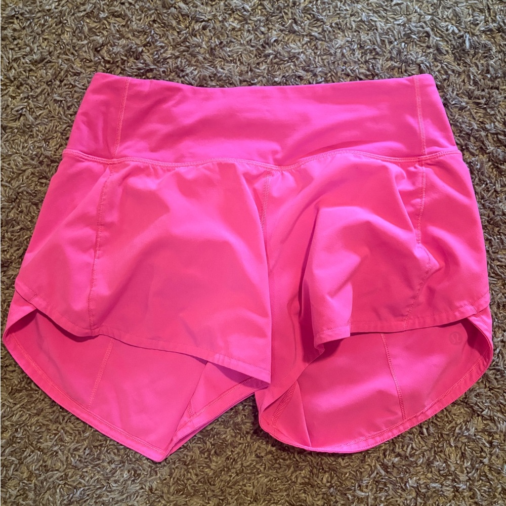 Lululemon Athletica Bright Pink Athletic Shorts